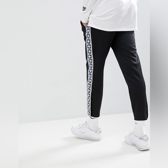 Nike Zeus Navy Joggers Track Pants W Taped Side Stripe Logo Medium Sports 90’s - Picture 16 of 16